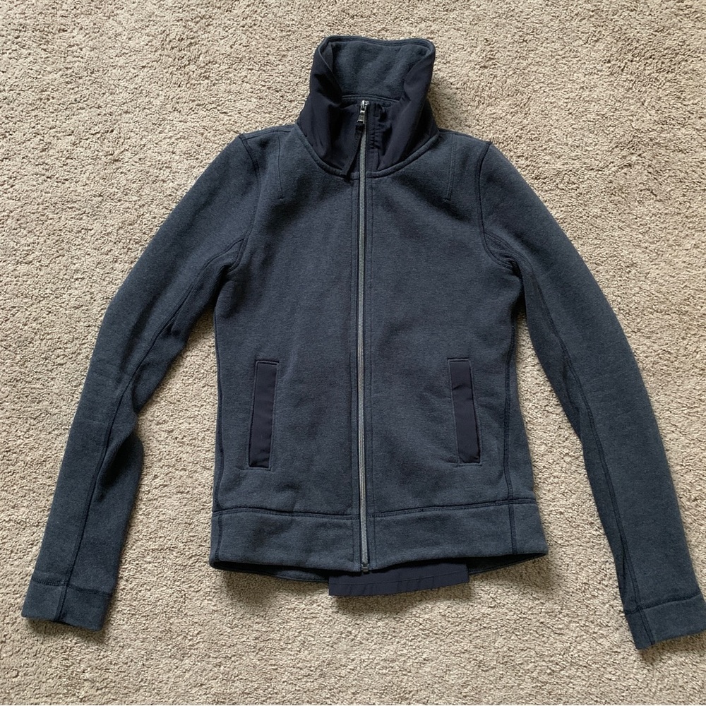 Lululemon full zip tall neck sweater
